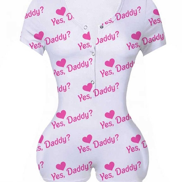Yes daddy onesie short sleeve Clearance